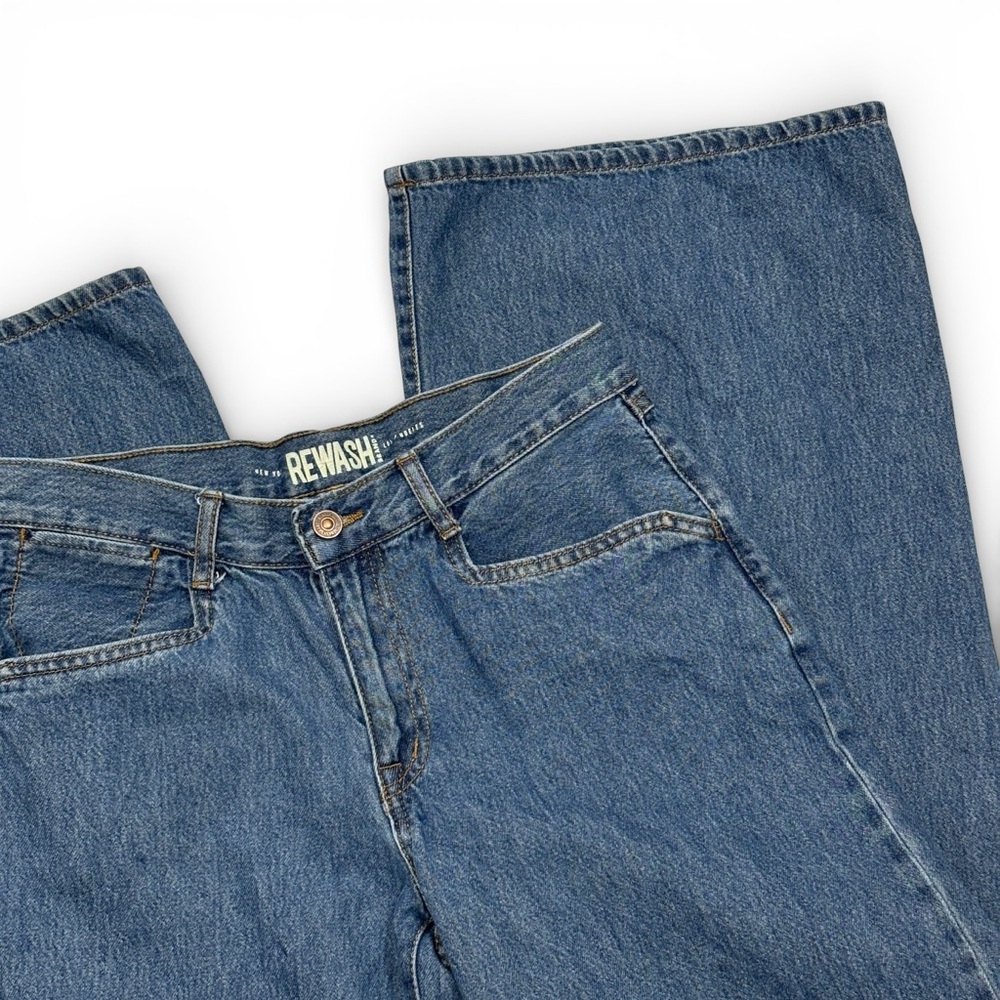 Rewash Brand Mid Rise Straight Leg Medium Wash Blue Jeans Size 7/28 Scandi Girl - Picture 6 of 10